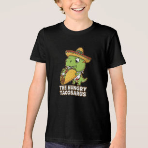 T-shirt En Tri-matière Funny Hungry Tacosaurus T-Rex Dinosaur Mangeant