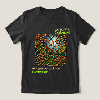 T-shirt En Tri-matière Funny Marine Staint Glass Celtic noeud Personnalis
