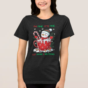 T-shirt En Tri-matière Funny Melny Snowman Noël