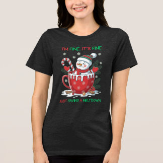 T-shirt En Tri-matière Funny Melny Snowman Noël
