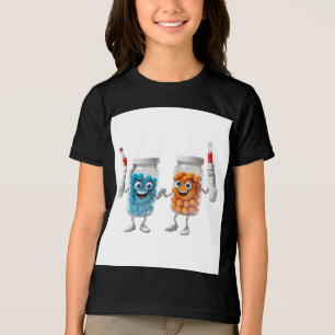 T-shirt En Tri-matière Funny Pill Bottle Tee  girls