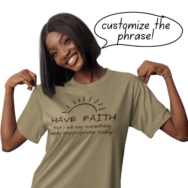T-shirt En Tri-matière Funny Rude Sunshine Sarcastique Phrase Faith (Créateur téléchargé)