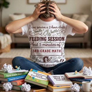 T-shirt En Tri-matière Funny Tired Mom Personalized School Grade & Feedin