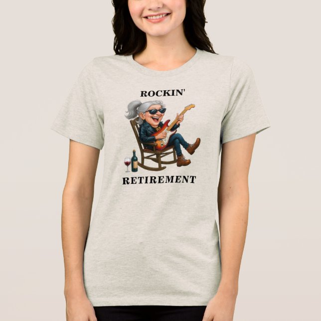 T-shirt En Tri-matière Funny Woman Retirement (Recto)