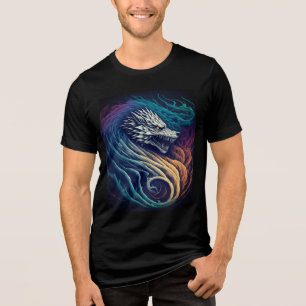 T-shirt En Tri-matière Furie Dragon Vibrant : Couleurs Gras, Design Épic"