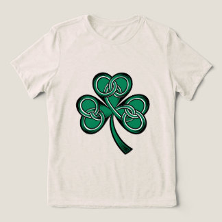 T-shirt En Tri-matière Fusion de noeud et de trèfle celtique
