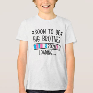 T-shirt En Tri-matière Futur Grand Frère 2026 Annonce de Grossesse en Cou
