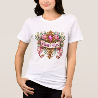 T-shirt En Tri-matière Futur Mademoiselle adorable lettrage pour mariage