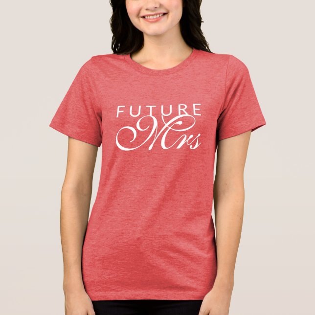 T-shirt En Tri-matière Futur Mme. | Mariée (Recto)