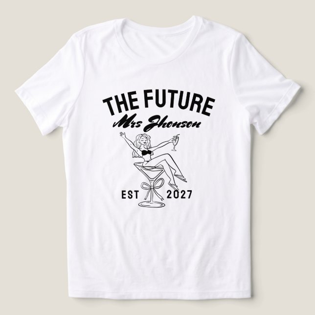 T-shirt En Tri-matière Future Mme nom personnalisé Future  (Design Recto)