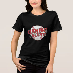 T-shirt En Tri-matière Gandhi Jayanti Baseball