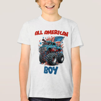 T-shirt En Tri-matière Garçon tout américain 4 juillet
