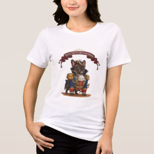 T-shirt En Tri-matière Garde Bouledogue Français Royal Art Chien Vintage