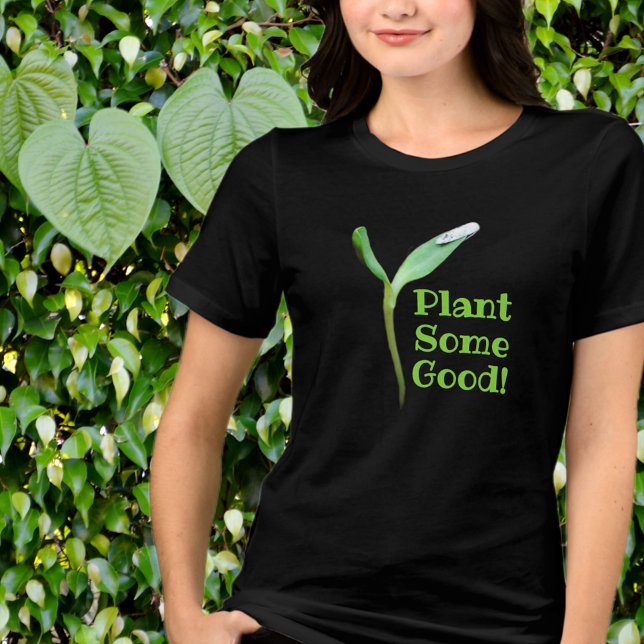 T-shirt En Tri-matière Gardener Plante Un bon semis Noir (Créateur téléchargé)