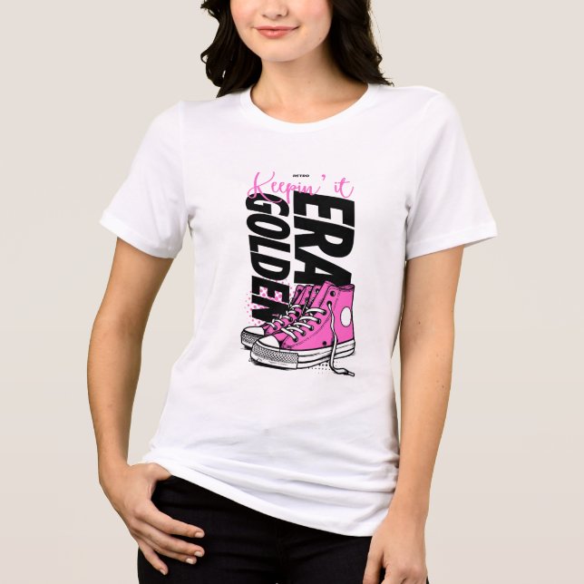 T-SHIRT  EN TRI-MATIÈRE GARDEZ LE (Recto)