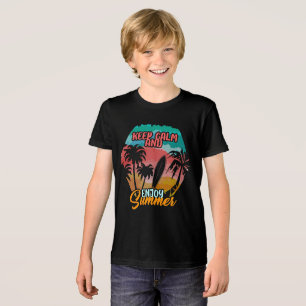 T-shirt En Tri-matière Gardez le calme et profitez de l'été