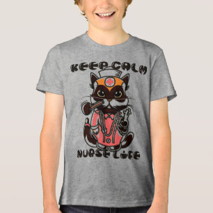 T-shirt En Tri-matière Gardez le calme - Nurse Life Chat