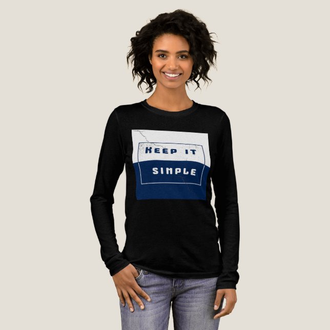 T-shirt En Tri-matière "Gardez-le simple" (Recto complet)