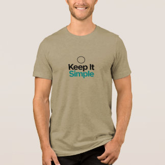 T-shirt En Tri-matière Gardez les Choses Simples - Design Minimaliste T-s