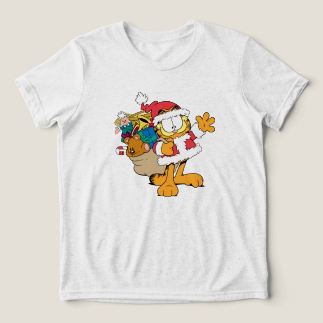 T-shirt En Tri-matière garfield santa cosplay (Design Recto)