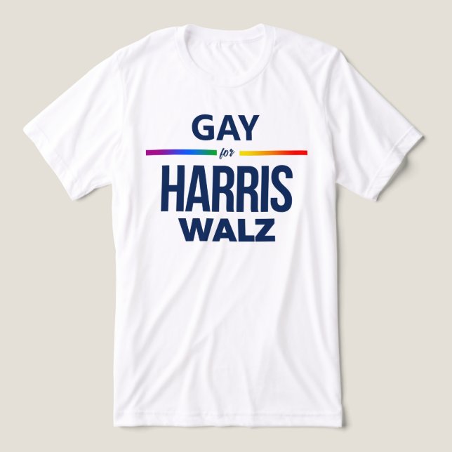 T-shirt En Tri-matière Gay pour Harris Walz (Design Recto)