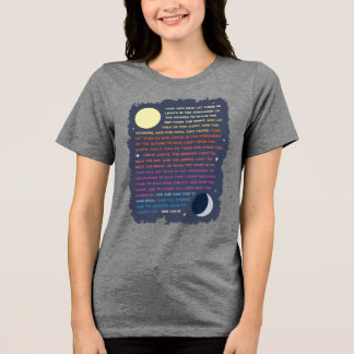 T-shirt En Tri-matière Genèse Soleil, Lune et Étoiles
