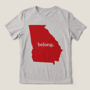 T-shirt En Tri-matière Géorgie États-Unis Carte Belong