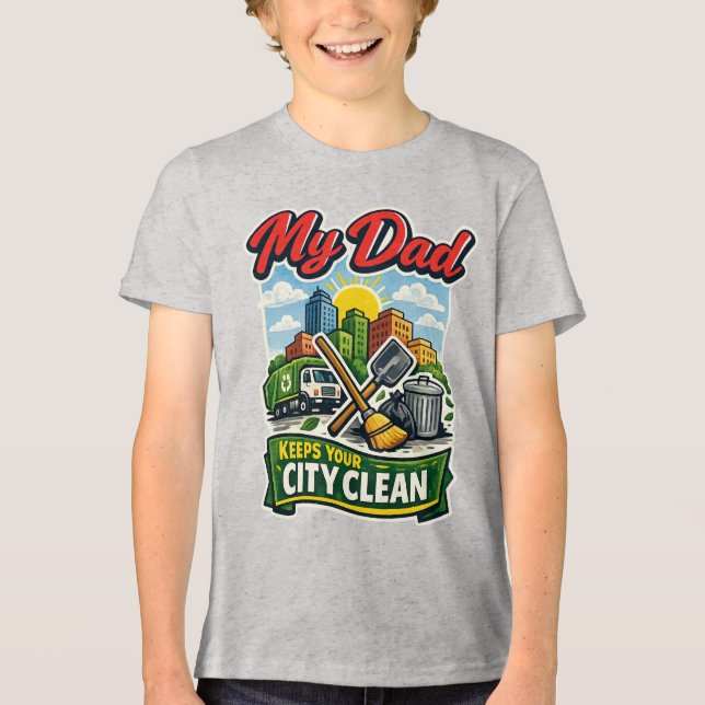 T-shirt En Tri-matière Gestion des déchets (Recto)
