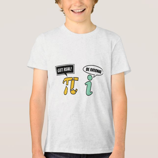 T-shirt En Tri-matière Get Real Be Rational Math Pun (Recto)
