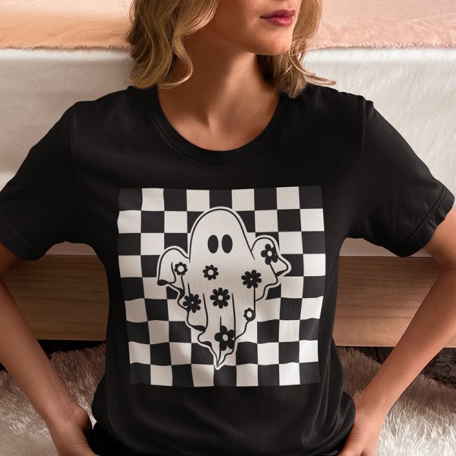 T-shirt En Tri-matière Ghost Buffalo Plaid Retro  (Créateur téléchargé)