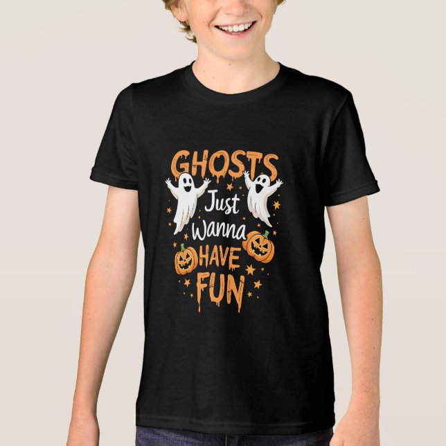 T-shirt En Tri-matière Ghosts just Wanna S'Amuser Éffrayant Halloween Gho (Recto)