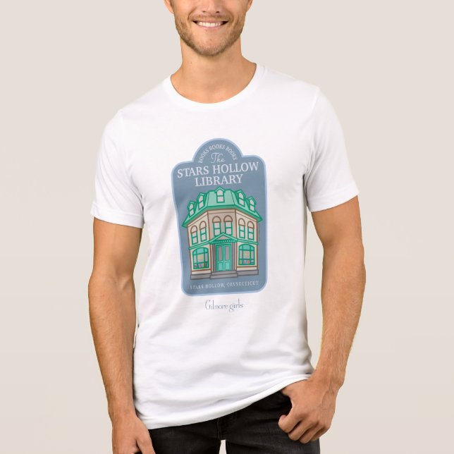 T-shirt En Tri-matière Gilmore Girls | Bibliothèque Stars Hollow (Recto)