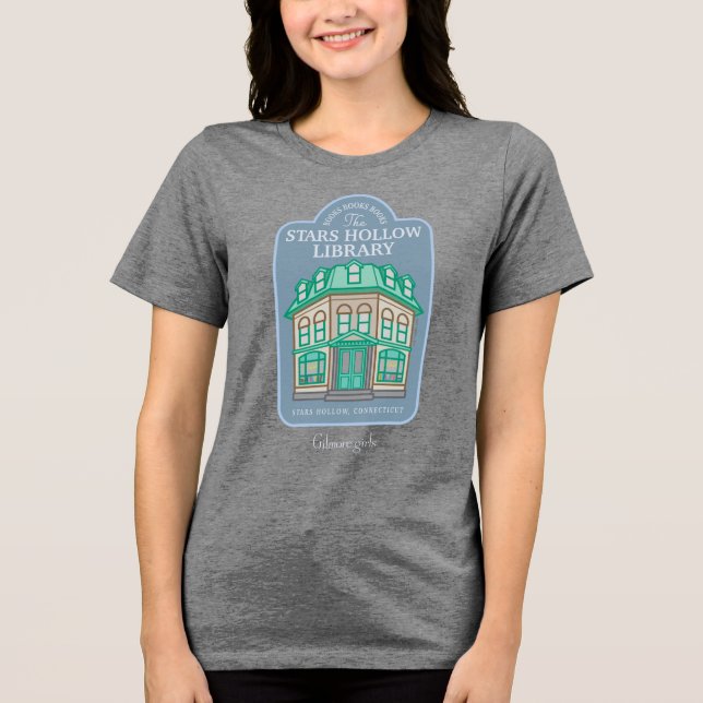 T-shirt En Tri-matière Gilmore Girls | Bibliothèque Stars Hollow (Recto)