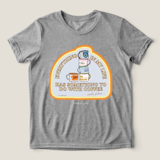 T-shirt En Tri-matière Gilmore Girls | Graphique des devis de café (Design Recto)