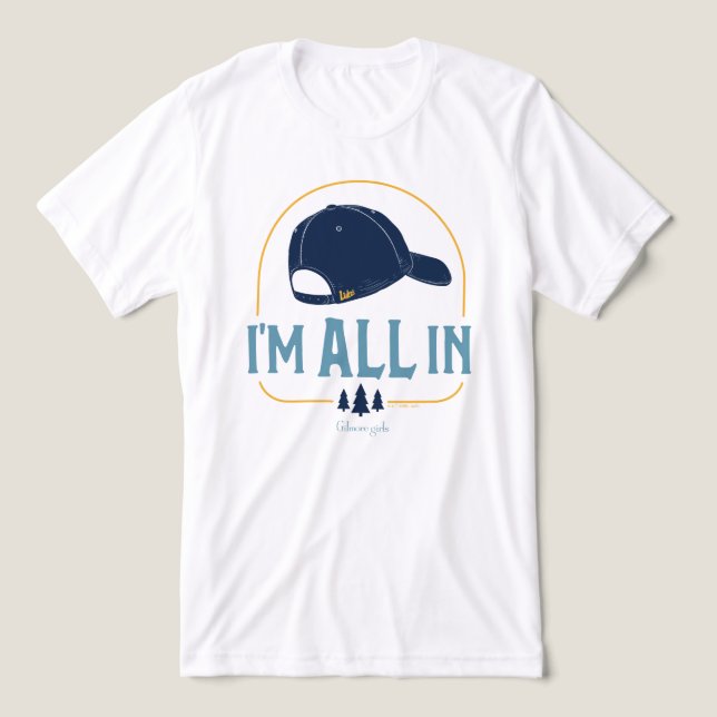 T-shirt En Tri-matière Gilmore Girls I’m All In Luke Casquette (Design Recto)