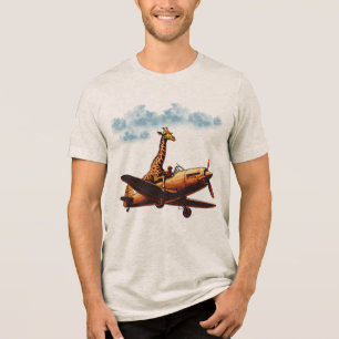 T-shirt En Tri-matière Giraffe dans un avion
