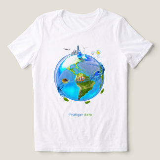 T-shirt En Tri-matière Glass Earth Frutiger Aero ( V2 )