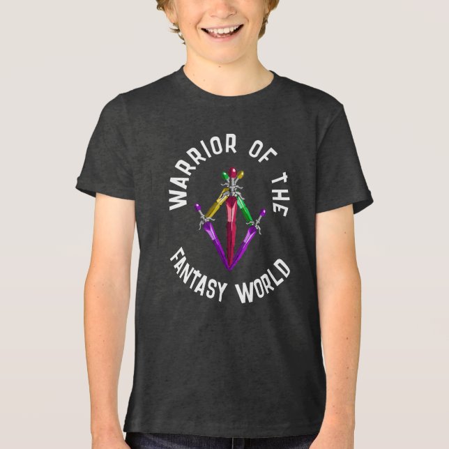 T-shirt En Tri-matière Glowing Fantasy Energy Sword Kids (Recto)