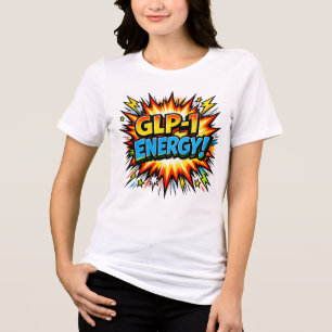 T-shirt En Tri-matière GLP-1 Énergie Bande Dessinée Pop Art