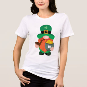T-shirt En Tri-matière Gnome lutin de la Saint-Patrick Pot d'or