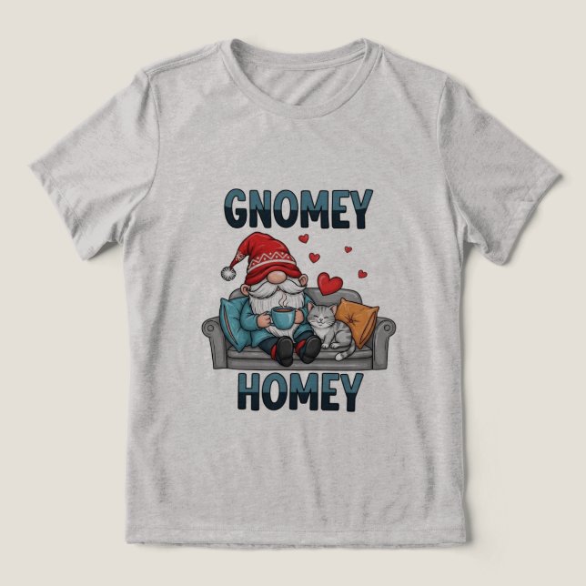 T-shirt En Tri-matière Gnomey gnome à la maison (Design Recto)