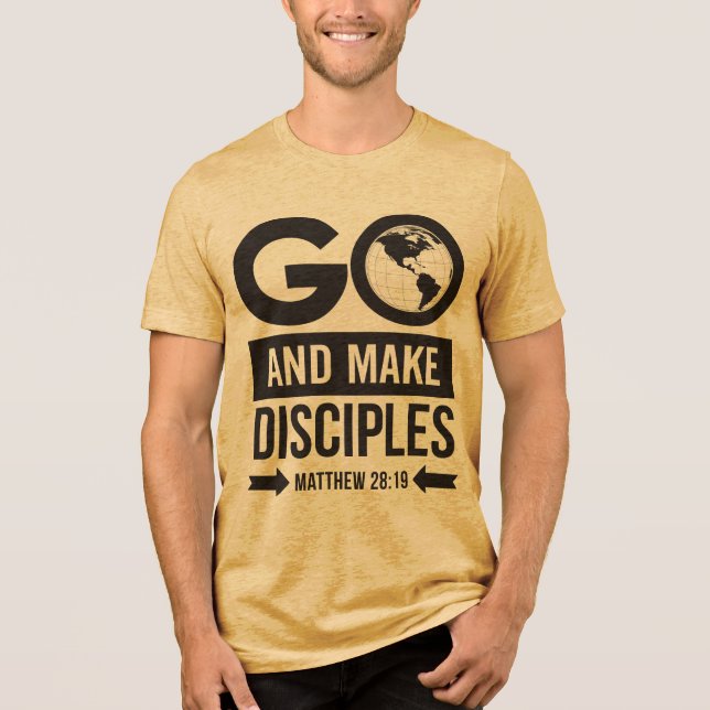 T-shirt En Tri-matière Go And Make Disciples (Recto)