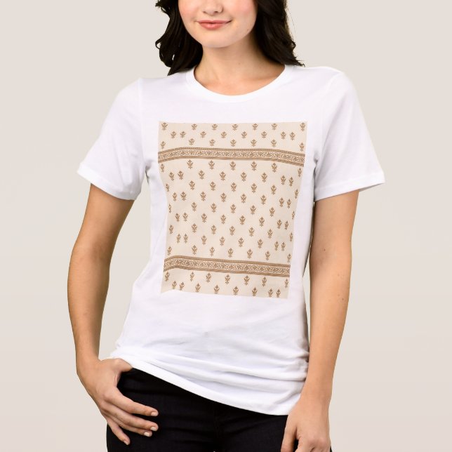 T-shirt En Tri-matière Gold Floral (Recto)