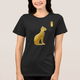 T-shirt En Tri-matière Golden Bastet - Déesse égyptienne des chats