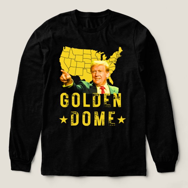 T-shirt En Tri-matière Golden Dome Trump Great American Map Patriotique 4 (Motif devant)