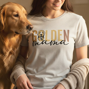 T-shirt En Tri-matière Golden Mama Cadeau pour maman de Golden Retrieve