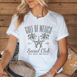 T-shirt En Tri-matière Golfe Du Mexique Social Club Est. 1550 Plage à thè