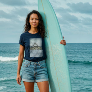 T-shirt En Tri-matière Good Vibes Ocean Tides Île tropicale Palmiers