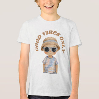 T-shirt En Tri-matière Good Vibes Only – Cute Positive Illustration