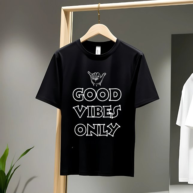 T-shirt En Tri-matière Good Vibes uniquement | Énergie et motivation posi (Créateur téléchargé)